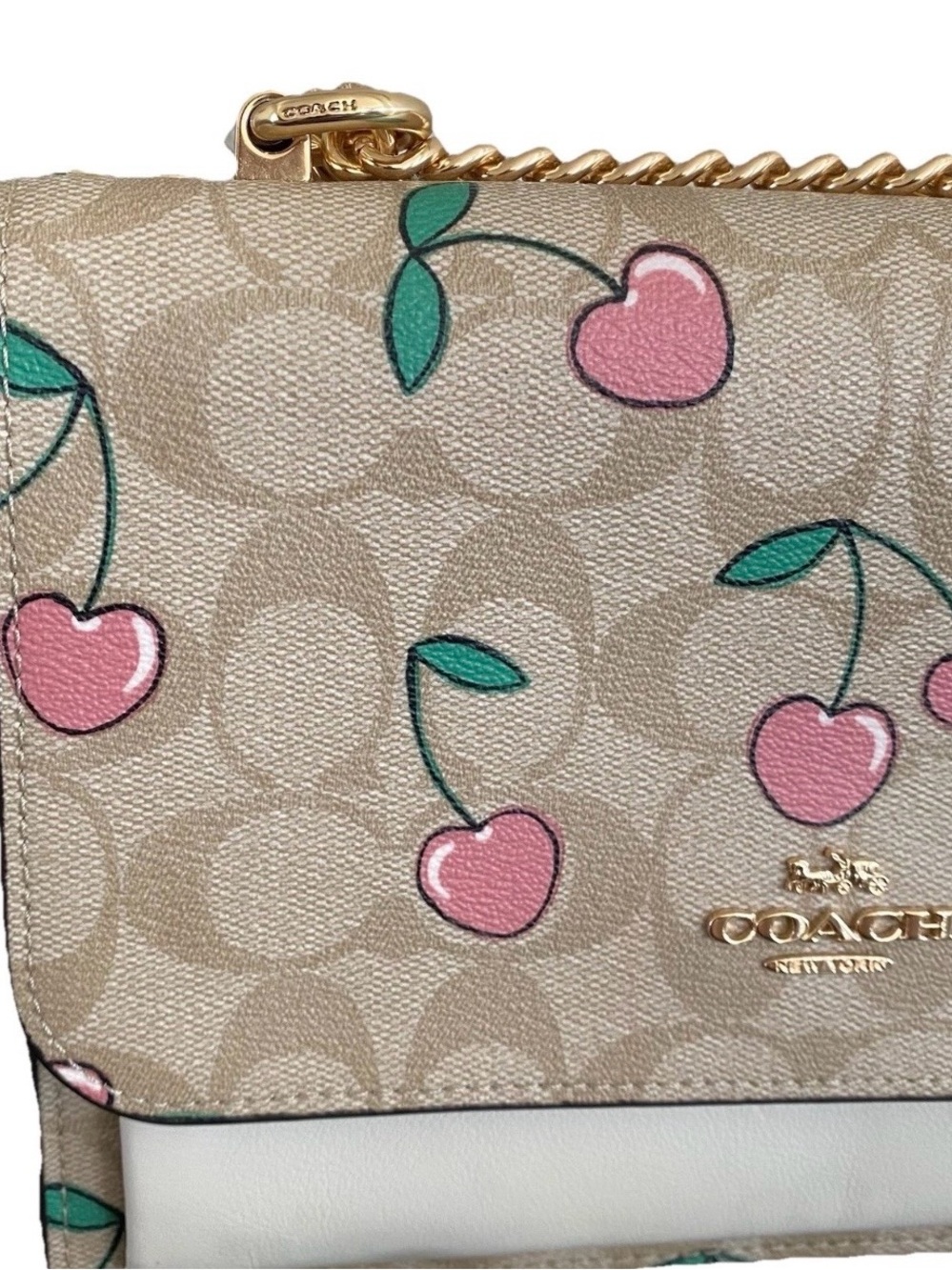 NWT Coach Klare Crossbody Bag With Heart Cherry Print - Picture 5 of 7